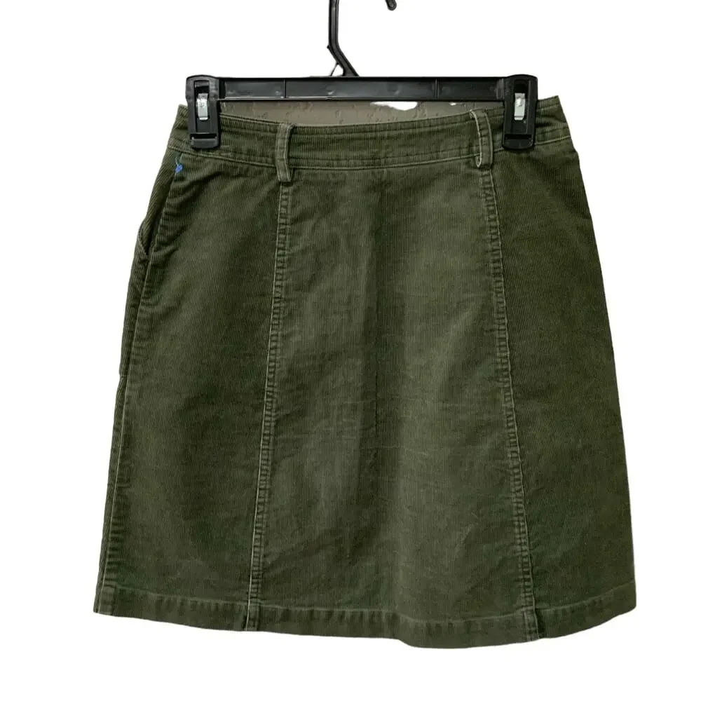 Boden Skirt Womens Size 2R Mini Corduroy Stretch Light Academia #1396 - Picture 2 of 3
